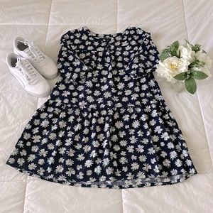 Girls Daisy Print Dress